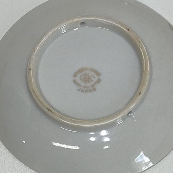 Ucagco Hand Painted Japan Landscape Decorative Plate w/ Gold Trim 5 Plates 1940s - Picture 10 of 13